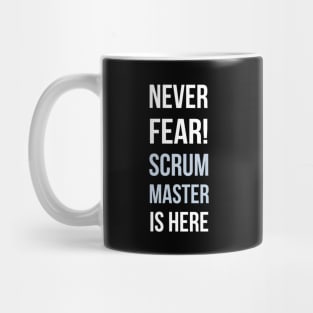 Developer Never Fear The Scrum Master is Here Mug